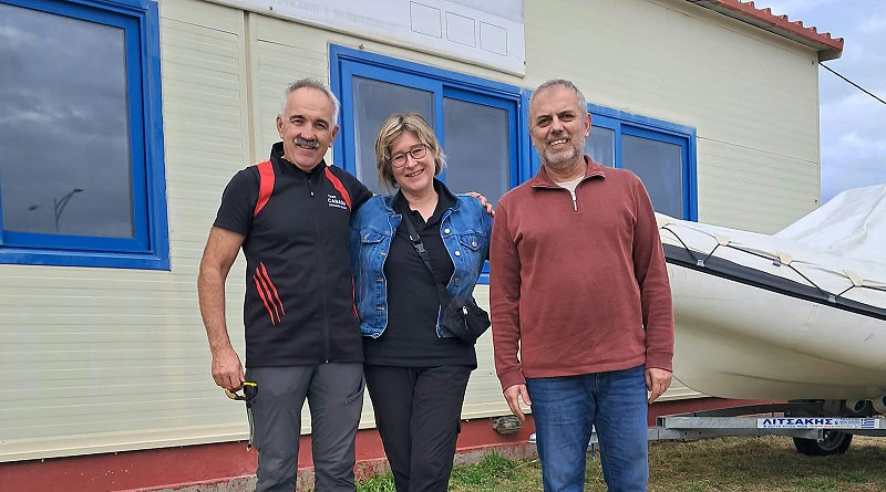 Canadian canoe-kayak club representatives visiting the Nautical Club of Messolonghi